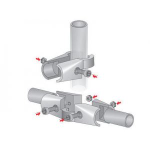 Соединитель четырех труб