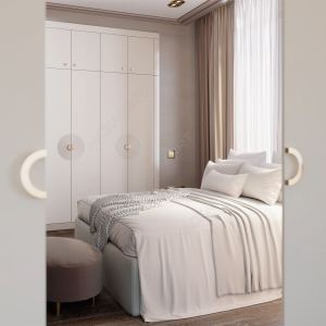 Ручка-кнопка 64мм, отделка золото шлифованное