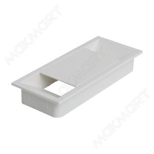 Заглушка кабель-канал 156x66мм, цвет белый