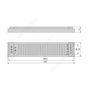Источник питания 150Вт, 85-264В/12В, IP20, 250*53*21мм