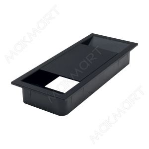 Заглушка кабель-канал 156x66мм, цвет черный