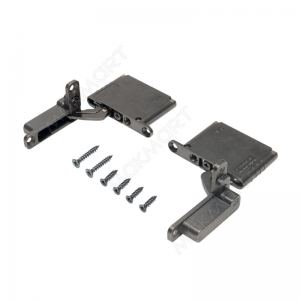 Петля AIR Push 105", отделка титаниум (комплект: левая + правая + крепеж)