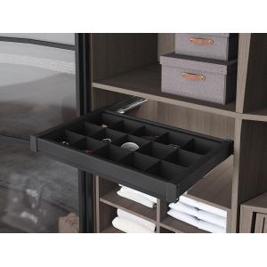 S-6715-A Ящик для аксессуаров в базу 600 мм, Starax, (560-590х475х100 мм), антрацит