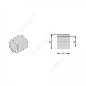 Шайба опорная ДЛЯ ВИНТА ПОД РУЧКУ  серый металлик