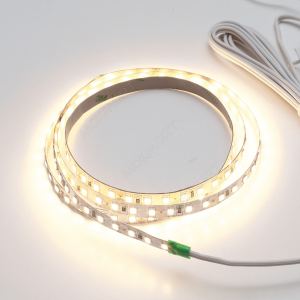 LED лента SMD2835, (нейтральный белый), 36Вт(12Вт/м), 12В, 3000х8 мм, каб. пит. 2м и кон.L813, 120LE