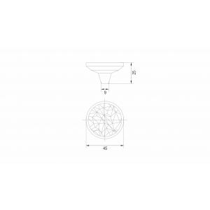 RC523GR.1/W (Ручка мебельная SFERA FACTURA)