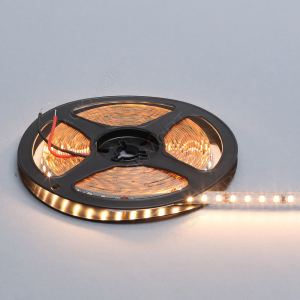 Лента светодиодная SMD2835, 126 LED/м, 13Вт/м, 24В, CRI80, 1500-1800Лм./м 5000х8 мм, IP20,  3000-350