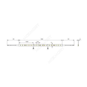 Лента светодиодная SMD2835, 126 LED/м, 13Вт/м, 24В, CRI80, 1500-1800Лм./м 5000х8 мм, IP20,  3000-350