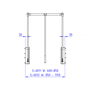 S-6011-A Пантограф Starax, (600-850x130x800 мм), нагрузка 12 кг, антрацит S-6011-A Пантограф Starax, (600-850x130x800 мм), нагрузка 12 кг, антрацит