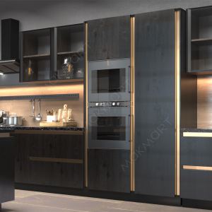 Gola Профиль вертикальный промежуточный SNAP ON, для 16мм ДСП, L=4500мм, золото шлифованное