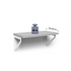 Полкодержатель CORNER P306W.4  Белый, комплект 2шт