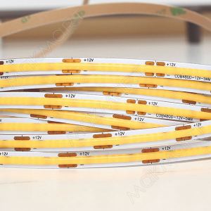 Лента светодиодная COB, 480 LED/м, 9Вт/м, 12В, 700-800Лм/м 5000х5 мм, IP20, 4000-4500К (нейтральный