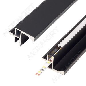 HW.005.097.PR.Black Профиль 2817 LED GOLA Г-образный под пропил для 16мм ДСП, L=3000мм, от