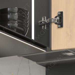 HW.005.097.PR.Black Профиль 2817 LED GOLA Г-образный под пропил для 16мм ДСП, L=3000мм, от