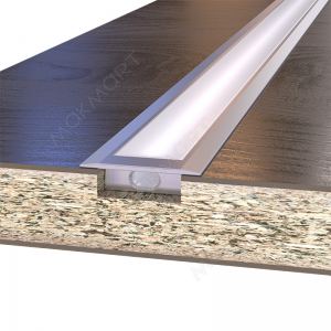 Профиль 2206 для LED подсветки врезной, L=3000 мм, отделка алюминий черный (анодировка) Профиль 2206 для LED подсветки врезной, L=3000 мм, отделка алюминий черный (анодировка)