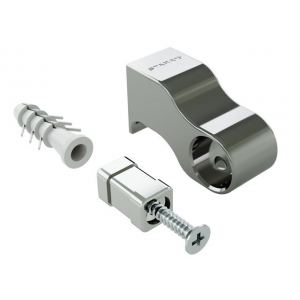 S-4085-A Держатель рейлинга, Starax, (20х20х50 мм), антрацит