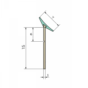 Гибкий плинтус SILIKORNER 4,2м бежевый, Korner