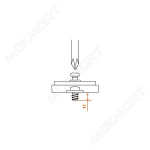 Ответная планка Н4 с евровинтом, крестообразная Ответная планка Н4 с евровинтом, крестообразная