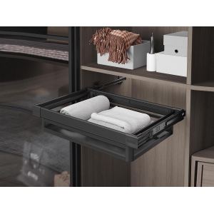 S-6226-A Корзина для одежды в базу 700 мм, (650-680х470х160 мм), антрацит