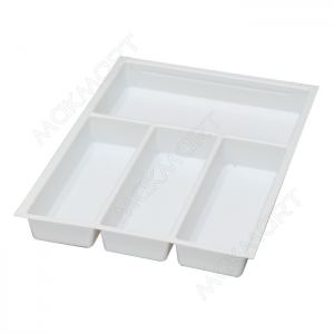 Ёмкость в базу 400 (473х320) для столовых приборов, цвет белый