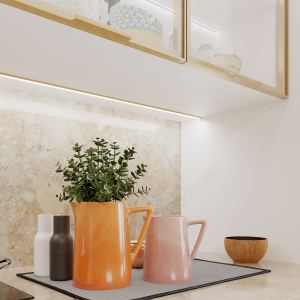 Профиль 1506 для LED подсветки накладной, L=3000 мм, отделка золото (анодировка)