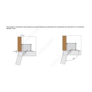 Петля AIR Soft close 105", отделка титаниум (комплект: левая + правая + крепеж)
