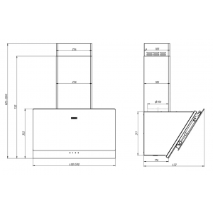 330.0712.113 Кухонная вытяжка FRANKE TEMPER 60 BK