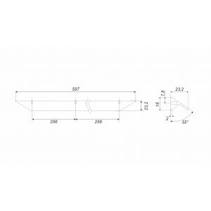 RS157BL.3/512 (Ручка мебельная RICK)