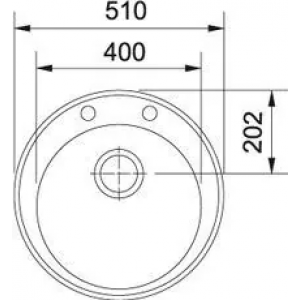 FRANKE 114.0263.237 Мойка ROG 610-41шоколад, D510*195мм, кругл., кварц., врезн.