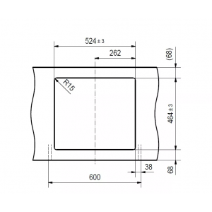 FRANKE 114.0595.380 Мойка UBG 610-56 белый, 560*500мм, квадр., кварц., врезн.