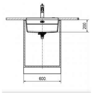 FRANKE 125.0700.383 Мойка KNG 110-52 белый 560х460мм, квадр., кварц., подст.