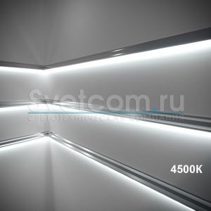 04.800.00.128 Лента G2, 2835 IP20  120LED/м NW 4500К 12В, 12Вт/м, 1100Лм/м  5м*5мм провод 2*0,35мм, L=25см с двух сторон