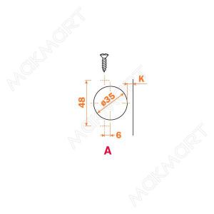 Петля 110" полунакладная с доводчиком