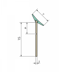 Гибкий плинтус SILIKORNER MINI 4,2м (белый 11), Korner