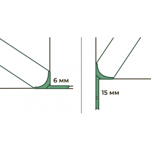 Гибкий плинтус SILIKORNER MINI 4,2м (белый 11), Korner