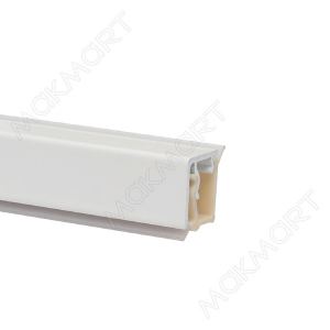 Бортик квадратный H.15, L=4200, отделка белый (покраска)
