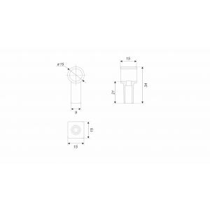 Держатель HOLD Original RN001BL.23  Матовый чёрный