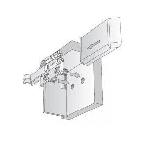 Декоративная крышка Scarpi-4 антрацит унив. левая