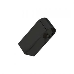 RAT-13 BL Держатель рейлинга модерн, Д50 Ш20 В30, черный матовый