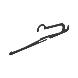 TA01.0060.05.061 Вешалка для брюк черная пластмассовая