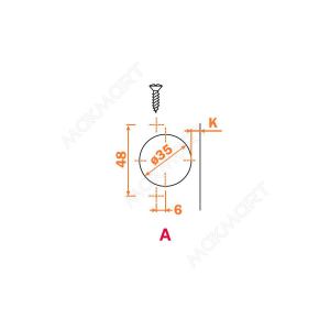 Петля терминальная с доводчиком  накладная 180"