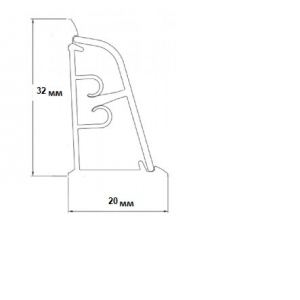 2349/S  Плинтус для столешницы Bernini Marble//TwinC 32*4200-White-01