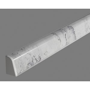 8112/S  Плинтус для столешницы Quartzite superwhite//TwinC 32*4200 -  Ice-14