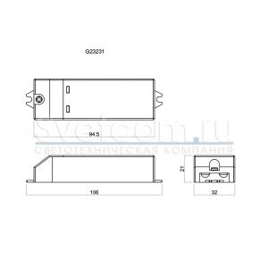 08.800.00.359 Сенсорный выкл. DK-s-220-2, IP20,  220В max 500Вт (для акивной нагр.) провод с клеммой D=4.2мм к сенс.L=1.5м 106*32*21 с рег. чувствит.