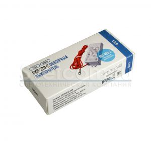 08.800.00.359 Сенсорный выкл. DK-s-220-2, IP20,  220В max 500Вт (для акивной нагр.) провод с клеммой D=4.2мм к сенс.L=1.5м 106*32*21 с рег. чувствит.