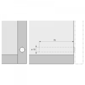908962801 Механизм Push to open Pin для петель, под запрессовку, длинный ход, цвет антрацит 908962801 Механизм Push to open Pin для петель, под запрессовку, длинный ход, цвет антрацит
