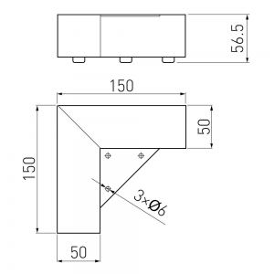 NM-MDN941-01 Ножка MDN941 хром распродажа