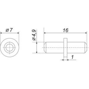 Полкодержатель P101ZN.56 Цинк