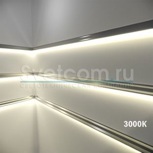04.800.00.099 Лента G2 2835, IP20, 120LED/м, 4500K, 24В 12Вт/м,1300Лм/м,  CRI>90, 5м*8мм провод 2*0,35мм, l=25см с двух сторон