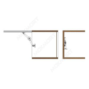 Подъёмник коленчатый, универсальный (в комплекте с креплениями), отделка никель Подъёмник коленчатый, универсальный (в комплекте с креплениями), отделка никель